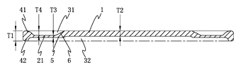 Stationary Clipper Blade with Skin-Guard Tooth Protrusions - Patent Fig. 5