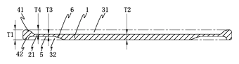 Stationary Clipper Blade with Skin-Guard Tooth Protrusions - Patent Fig. 6