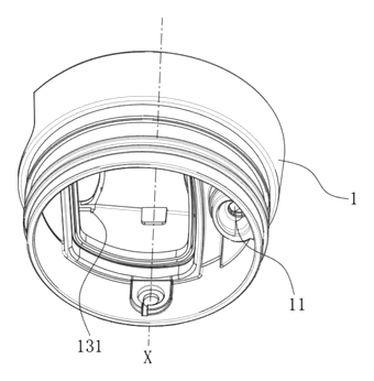 One-Touch Sealing Cup Lid with Rotating Plug and Spring Return - Patent Fig. 12