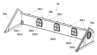 Transforming Construction Toy with an Extendable Roof Unit and Attic Room - Patent Fig. 6