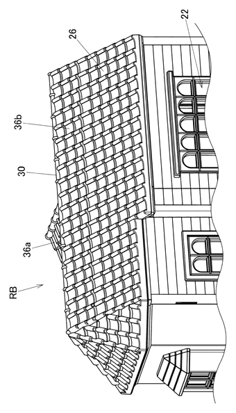 Transforming Construction Toy with an Extendable Roof Unit and Attic Room - Patent Fig. 8