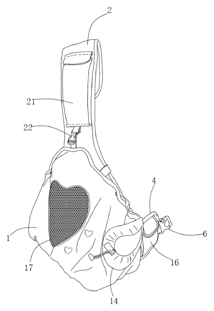 Multifunctional Pet Backpack with Adjustable Ventilation and Secure Restraint - Patent drawing - exploded view